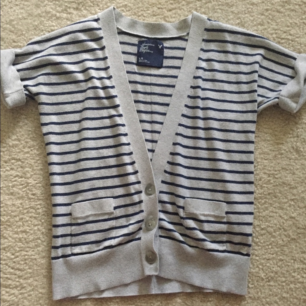 American Eagle Short-Sleeved Cardigan